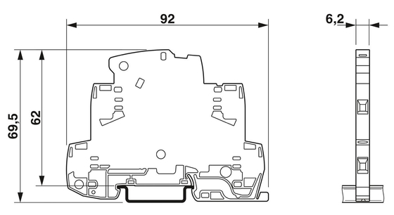Protector contra ondas de contacto Phoenix TTC-6-TVSD-C-24DC-UT-I 2906831 para tensão nominal de 24 V CC