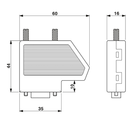 2744694 SUBCON-PLUS-CAN Phoenix Contact D-SUB Bus Connector com alta compatibilidade
