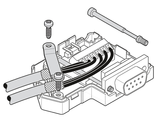 2744694 SUBCON-PLUS-CAN Phoenix Contact D-SUB Bus Connector com alta compatibilidade