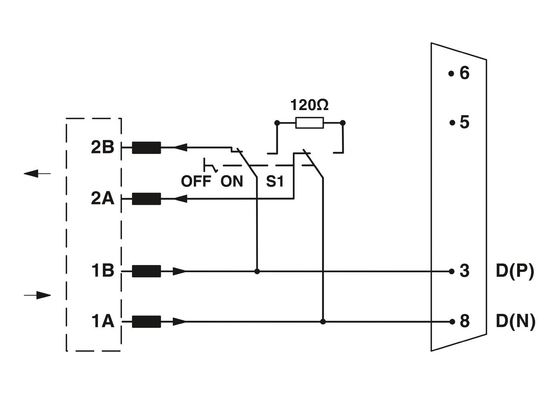 Phoenix Contact SUBCON-PLUS-ARCNET/AX/SC038 D-SUB Bus Connector para Rede Industrial