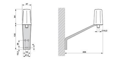 Atualize suas peças de reposição de automação Phoenix Contact com 5M TC ANT MOBILE MURAL ANTENA