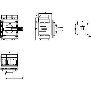 PLC 3LD2405-0TK11 Dispositivos básicos de desconexão de interruptores para controlo industrial de energia