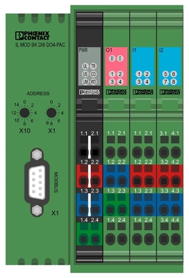 Conector de autocarro de contacto Phoenix IL MOD BK DI8 DO4-PAC Adequado às exigências do cliente