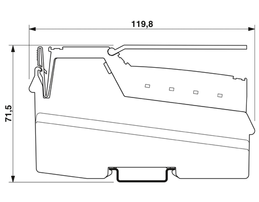 Conector de autocarro de contacto Phoenix IL MOD BK DI8 DO4-PAC Adequado às exigências do cliente