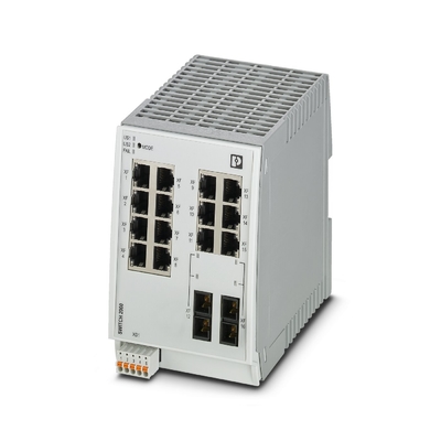 Nível de proteção IP65 FL SWITCH 2214-2FX SM Phoenix Contact Industrial Ethernet Switch