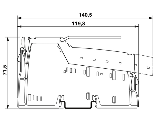 Modulo de relevo de nível de proteção IP20 2861881 IB IL 24/230 DOR1/W-PAC por Phoenix Contact