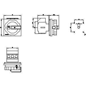 PLC 3LD2504-0TK53 Dispositivos básicos Desconectando interruptor Interruptor de emergência