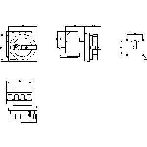 PLC 3LD2504-1TL53 Dispositivos básicos de desconexão de interruptor com opções de montagem flexíveis