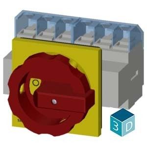 PLC 3LD2504-3VK53 Dispositivos básicos de desconexão de interruptor para controlo de energia seguro e protegido
