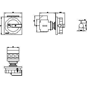 PLC 3LD2555-0TK51 Dispositivos básicos de desconexão de interruptor para controlo de potência de alta tensão