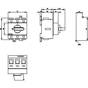 PLC 3LD2730-0TK11 Dispositivos básicos de desconexão de interruptores para ambientes industriais
