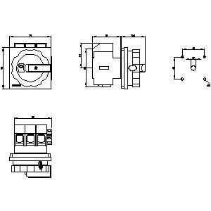 PLC de grau industrial 3LD2804-1TP51 Dispositivos básicos de desconexão do interruptor para desempenho