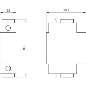 Distribuição de potência ideal com PLC 3LD9280-2B N e PE Terminal Block