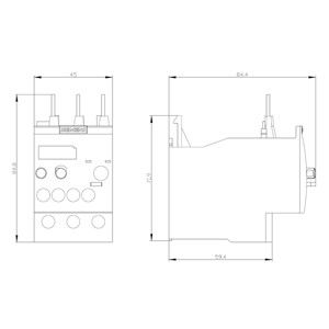 Siemens 3RU6126-4CB0 Relé de sobrecarga selado 34...40 A Tamanho S0 Classe 10 para proteção do motor
