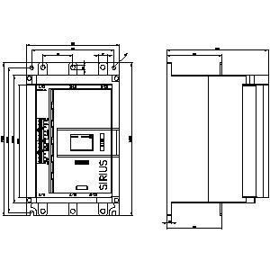 Terminal de tipo parafuso industrial 3RW5236-6AC14 SIRIUS Soft Starter com saída analógica