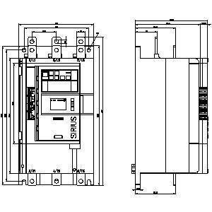 Siemens 3RW5147-1XC14-0S SIRIUS Soft Starter Tamanho 4 para controle suave e seguro do motor