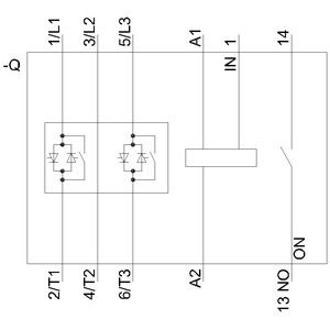 Siemens 3RW3028-1BB14 3RW30 Soft Starter Size S0 Bypass Equipado com terminais de parafuso