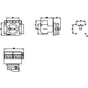 Compacto Design Siemens 3LD2103-4VP51 Dispositivos Básicos Desconectador