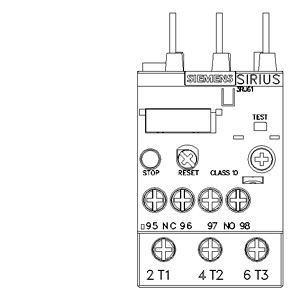 Siemens 3RU6126-4CB0 Relé de sobrecarga 34...40 A Tamanho S0 Classe 10 com proteção do motor