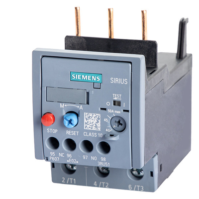 Siemens 3RU5136-4BB0 Relé de sobrecarga 40...50 A Tamanho S2 Classe 10 para proteção do motor
