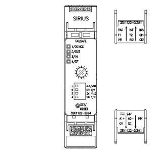 Siemens 3SK1122-2CB41 Relais de segurança com terminais com molas e 4 entradas