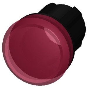 Siemens 3SU1001-6AA20-0AA0 SIRIUS ACT Luz piloto em plástico vermelho com lente lisa