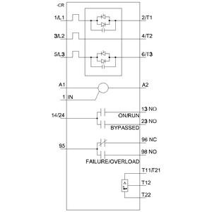 Siemens 3RW4047-1TB04 55kw 3RW40 Soft Starter com Bypass e Proteção do Motor do Termistor Tamanho S3