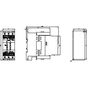 Siemens 3RW4047-1TB04 55kw 3RW40 Soft Starter com Bypass e Proteção do Motor do Termistor Tamanho S3