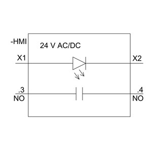 Siemens 3SU1152-0AB60-1BA0 Metal Brilhante Iluminado Flat Button Momentâneo Branco Push Button