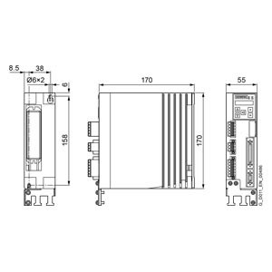 200 V 0,40 kW SINAMICS V90 Conversor LI PROFINET FSB 6SL3210-5FB10-2UF2 da Siemens
