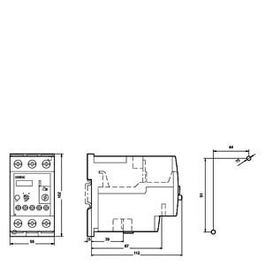 Siemens 3RU5136-4GB1 Relais de sobrecarga 40...50 A tamanho S2 classe 10 Selado para Relais de Voltagem