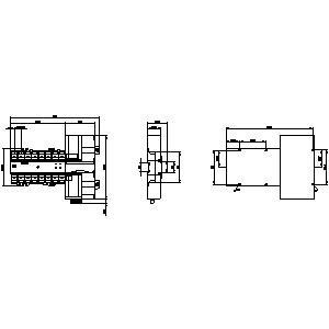 Siemens 3KC6432-2TA20-0TA3 ATSE com controlador integrado 1-0-2 4 polos ATSE 40-160A