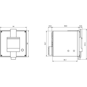 7KM PAC5100/5200 Dispositivo de medição DIN-Rail Power Meter 7KM5412-6CA00-1EA8 pela Siemens