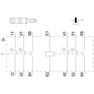 Siemens 3SE5322-0SB21 Comutador de posição de plástico com fio M20 x 1 5 e fechadura de solenoide