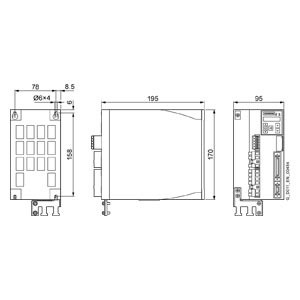 SINAMICS V90 Conversor LI 200 V PROFINET FSD 1,0 kW Frequência Inversor controlador 6SL3210-5FB11-5UF0
