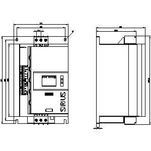 Siemens 3RW5217-1AC14 SIRIUS Soft Starter com terminais de tipo parafuso e saída analógica