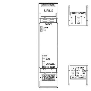 Siemens 3SK1111-2AW20 Relais de segurança 3SK1 com saídas de relais e terminal com molas
