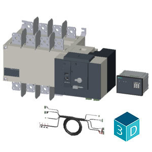Equipamento de comutação automática de transferência Siemens 3KC7448-0FA22-0CA3 com características avançadas
