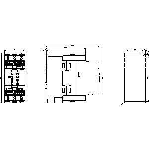 75 kw 3RW4047-1BB15 3RW40 Dimensão de arranque suave S3 com terminais de contorno e parafuso Energia