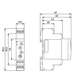 PROTECTIVO 7PV1518-1AW30 Relais de tempo Relais de tempo Relais industriais 82.00 x 93.00 x 22.00MM