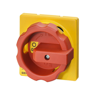 Instalação frontal 3LD9284-3B Mecanismo de operação rotativo com interruptor selector vermelho/amarelo