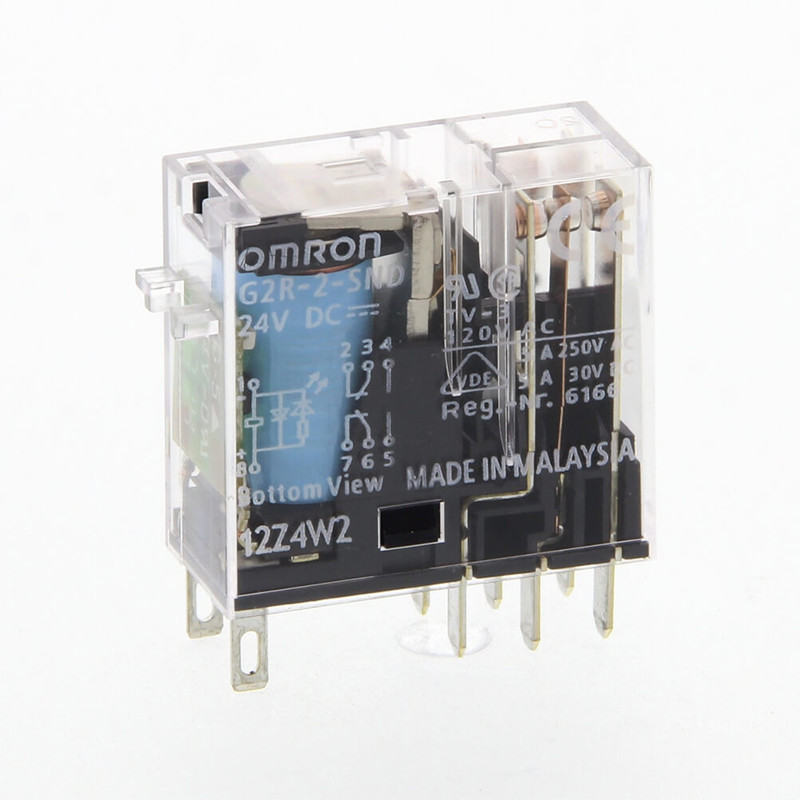 OMB Intermediate Relay G2R-2-SN DC24 L para desempenho em aplicações industriais
