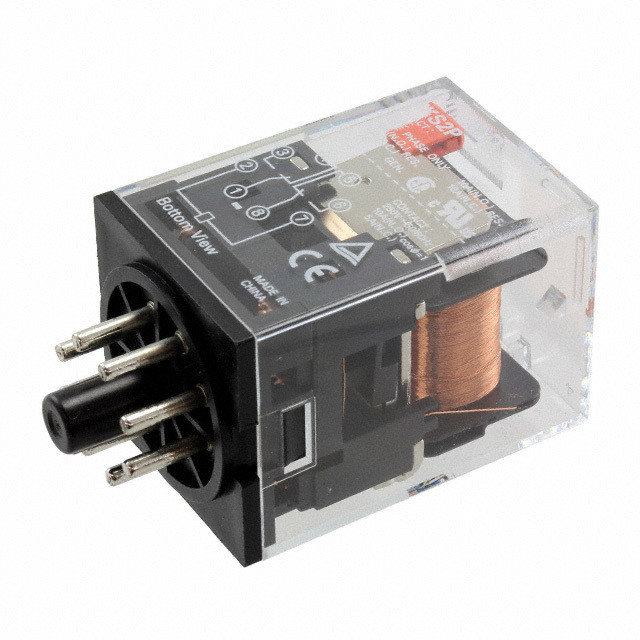 Relais intermediários MKS2P AC110 BY OMZ/C concebidos para aplicações industriais pesadas