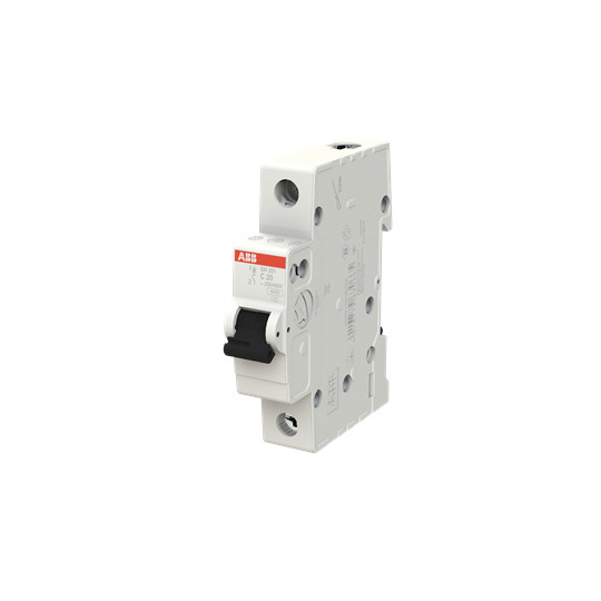 1P C 20 A MCB SH201-C20 Disjuntor em miniatura BCD Curva C 1P Capacidade de ruptura 1P