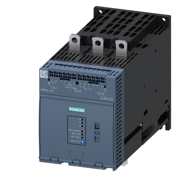 Saída analógica 3RW5055-2AB14 SIRIUS Soft Starter Size S6 com terminais com molas