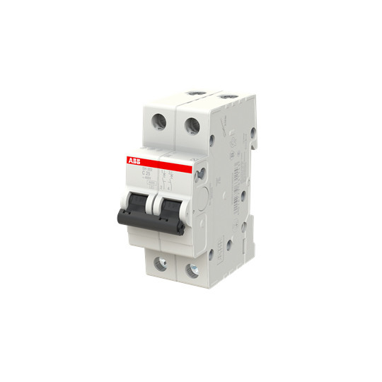 Alta capacidade de ruptura MCB SH202-C25 Interruptor de circuito em miniatura 2P C 25 A com curva C