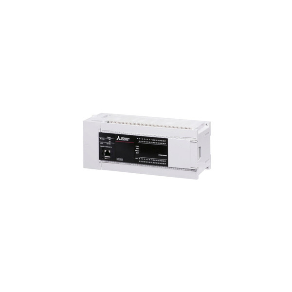 32 entradas e 32 saídas de transistores Mitsubishi FX5U-64MT/ES PLC para controlo industrial