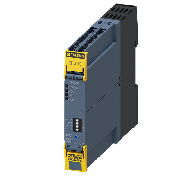 3SK1120-1AB40 Relais de segurança 3SK1 Terminal de parafuso da unidade básica 24V DC 3 Circuitos habilitantes