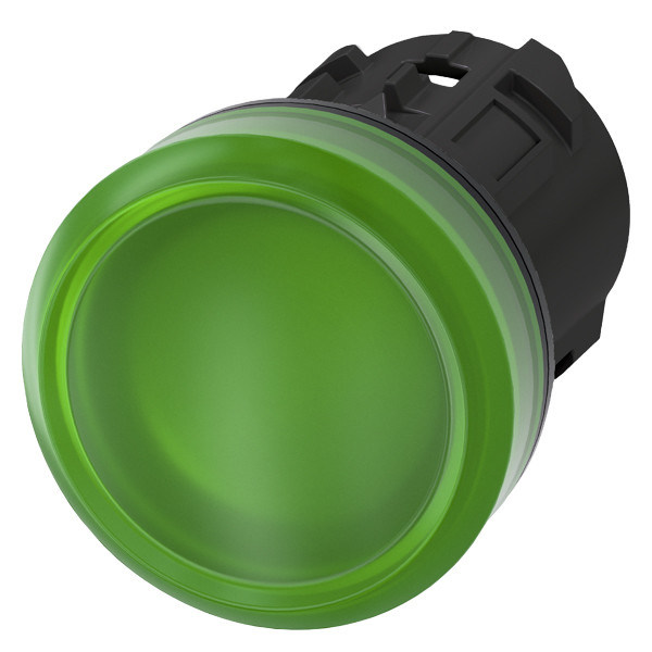 3SU1001-6AA40-0AA0 Lente lisa de plástico Verde SIRIUS ACT Luz piloto para automação