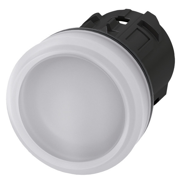 3SU1001-6AA60-0AA0 Lente lisa de plástico Branco SIRIUS ACT Luz piloto para automação